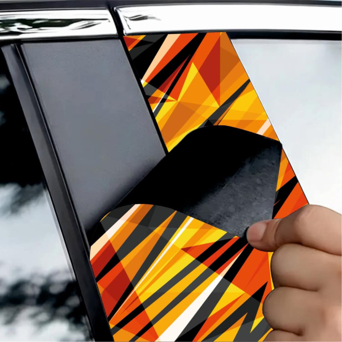 Set 2 stickere decorative pentru stalpii usilor print autoadeziv de inalta rezolutie 2 buc x 50 x 22 cm cod AVX-SSU-23 - IoArtify.ro [3]