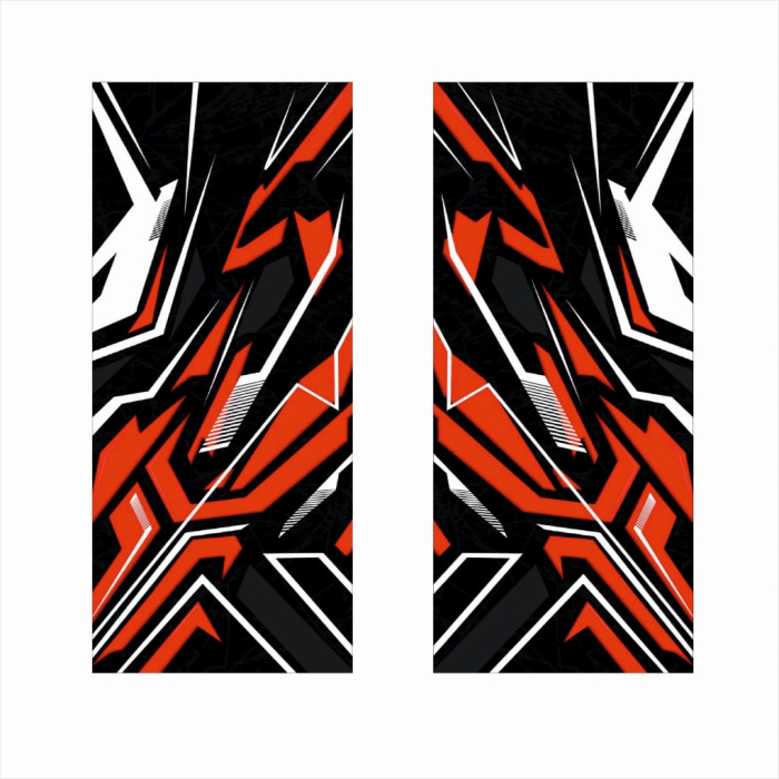 Set 2 stickere decorative pentru stalpii usilor print autoadeziv de inalta rezolutie 2 buc x 50 x 22 cm cod AVX-SSU-28 – IoArtify.ro [2]