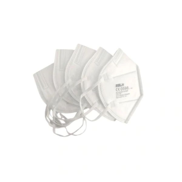 Set 20 buc Masca de protectie KN95 cu 5 straturi CE0598 FFP2 certificate CE Alb strat filtrare ridicata - IoArtify.ro [2]