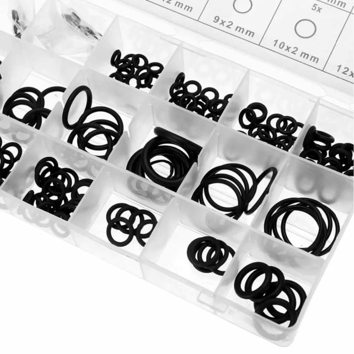 Set 225 Garnituri O-Ring din Cauciuc Rezistente la Ulei, 18 Dimensiuni - Ideal pentru Motor și Mecanică [4]