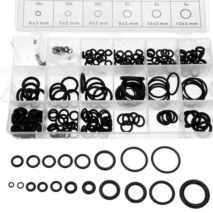 Set 225 Garnituri O-Ring din Cauciuc Rezistente la Ulei, 18 Dimensiuni - Ideal pentru Motor și Mecanică [3]