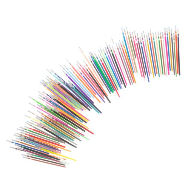 Set 242 piese Pixuri cu gel multicolor rezerve carte de colorat penar culori vibrante – IoArtify.ro [6]