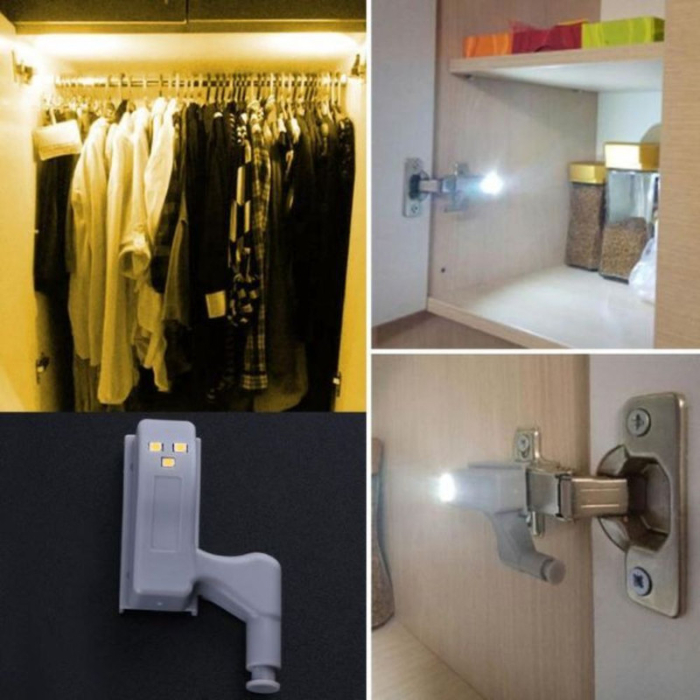 Set 35 buc Balamale pentru mobilier cu iluminare LED Gri dimensiuni 7.5 x 4 x 2 cm – IoArtify.ro [7]