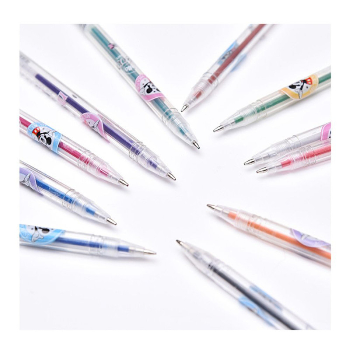 Set 36 pixuri parfumate cu gel si sclipici Grosime scris 1 mm Multicolor – IoArtify.ro [6]