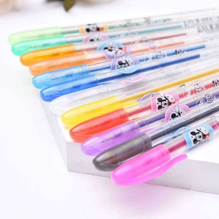 Set 36 pixuri parfumate cu gel si sclipici Grosime scris 1 mm Multicolor – IoArtify.ro [5]