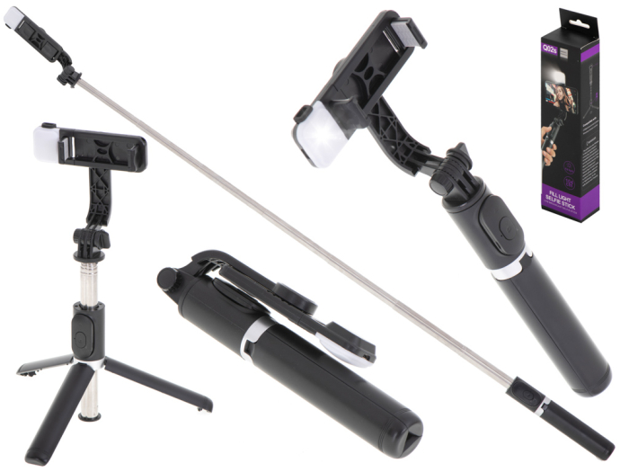 Set 3in1 Selfie Stick cu Lampa LED si Trepied conectare Bluetooth alimentare USB AVX-KX5688 – IoArtify.ro [8]