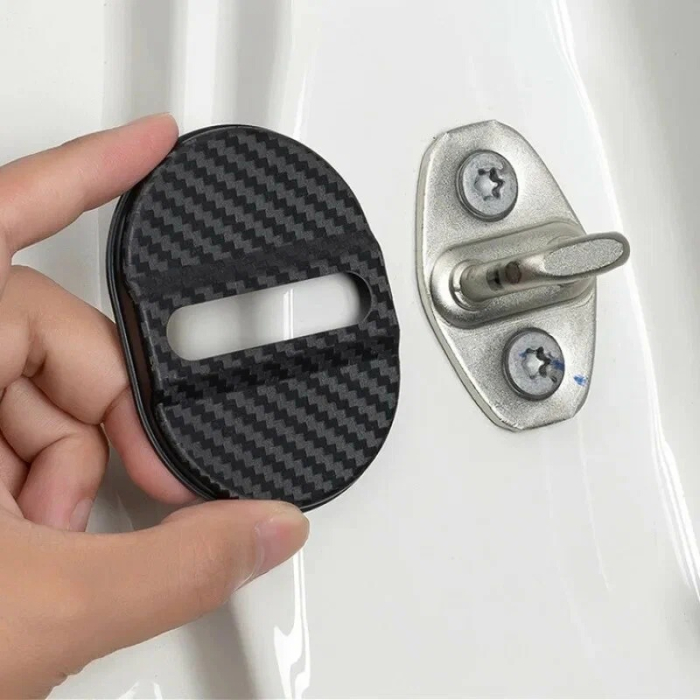 Set 4 buc Ornamente Inchidere Usa finisaj Carbon culoare Neagra rezistente si durabile - IoArtify.ro [3]