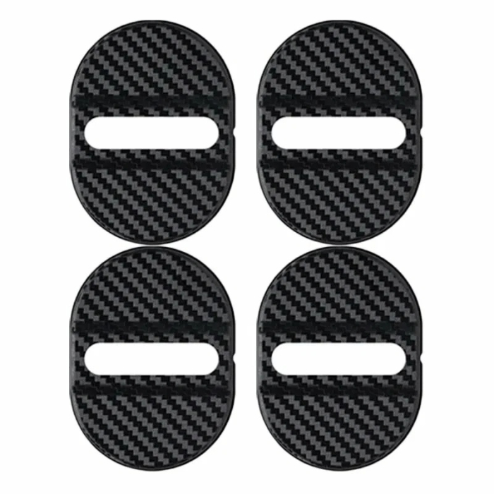 Set 4 buc Ornamente Inchidere Usa finisaj Carbon culoare Neagra rezistente si durabile - IoArtify.ro [2]