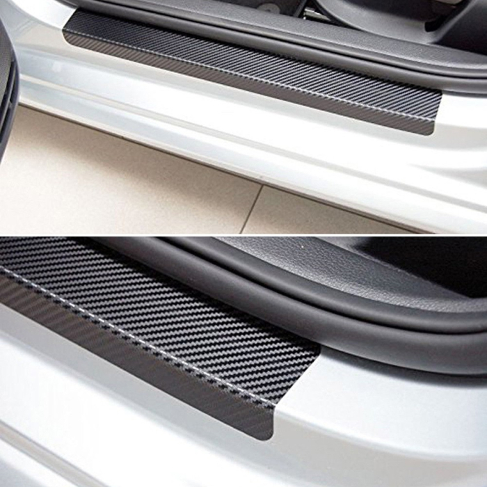 Set 4 bucati protectie praguri Carbon 3D Universal culoare neagra material rezistent la uzura – IoArtify.ro [4]