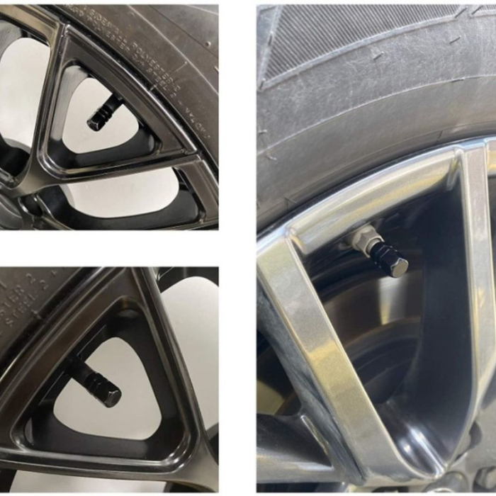 Set 4 capace hexagonale decorative pentru valva auto Aluminiu 1.8 cm Negru – IoArtify.ro [7]