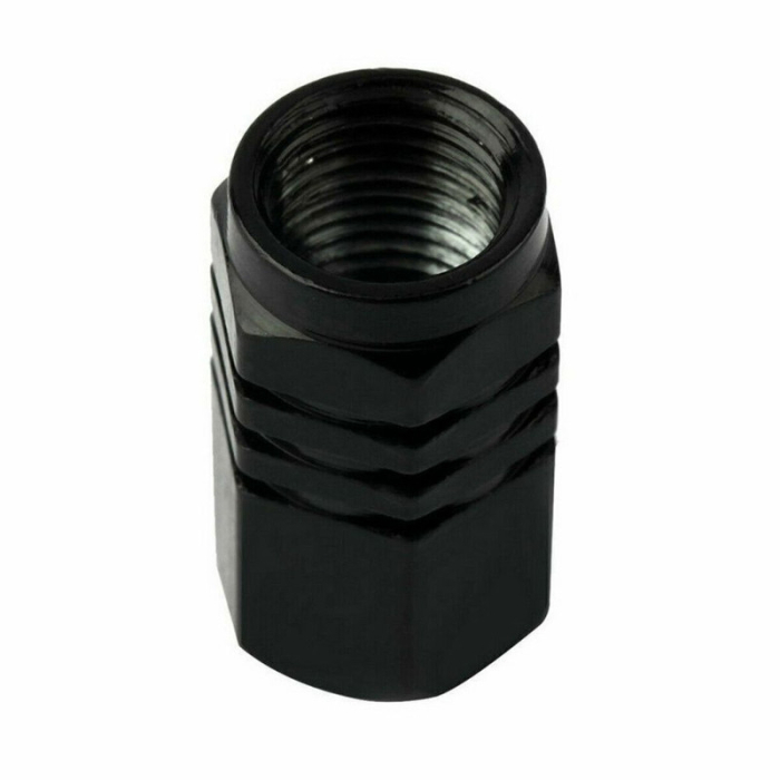 Set 4 capace hexagonale decorative pentru valva auto Aluminiu 1.8 cm Negru – IoArtify.ro [4]