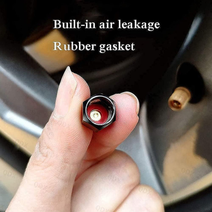 Set 4 capace hexagonale decorative pentru valva auto Aluminiu 1.8 cm Rosu – IoArtify.ro [5]