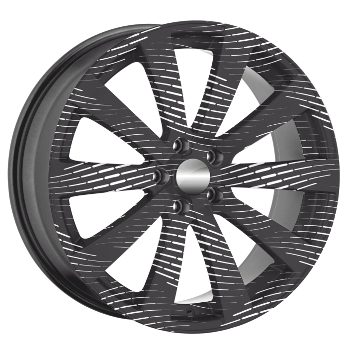 Set 4 Folii Imprimate Outdoor cu EcoSolvent autoadezive pentru decorarea jantelor auto diametru 60 cm model FJT-23 – IoArtify.ro [3]