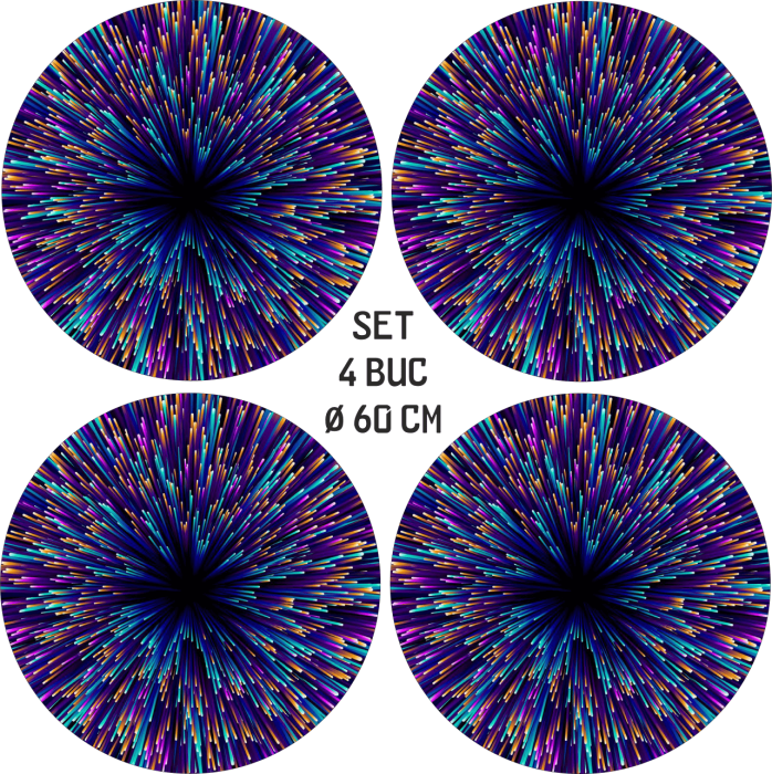 Set 4 Folii Imprimate Outdoor cu EcoSolvent autoadezive pentru decorarea jantelor auto diametru 60 cm model FJT-42 – IoArtify.ro [4]