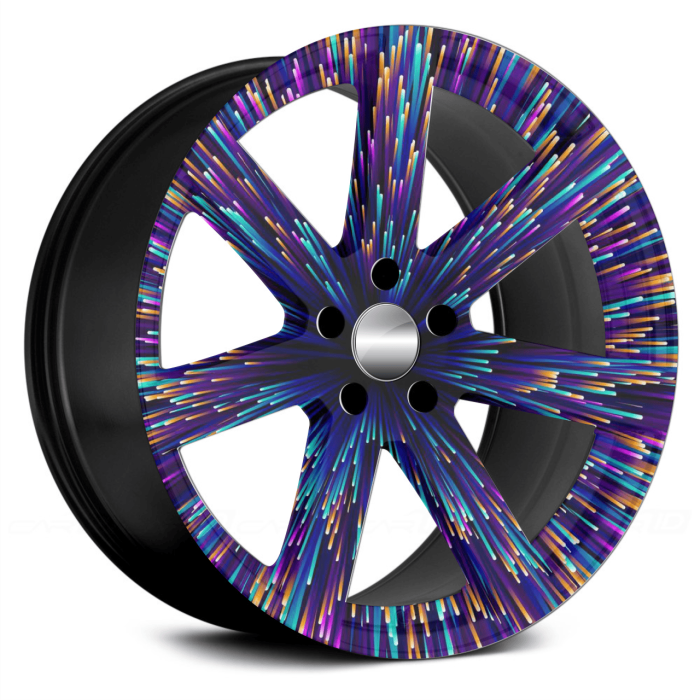 Set 4 Folii Imprimate Outdoor cu EcoSolvent autoadezive pentru decorarea jantelor auto diametru 60 cm model FJT-42 – IoArtify.ro [2]