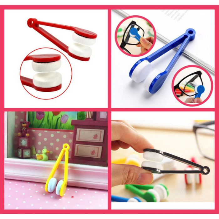 Set 4 Instrumente cu 2 capete pentru curatarea ochelarilor din microfibra SoftTouch 7 x 2 cm Multicolore – IoArtify.ro [2]