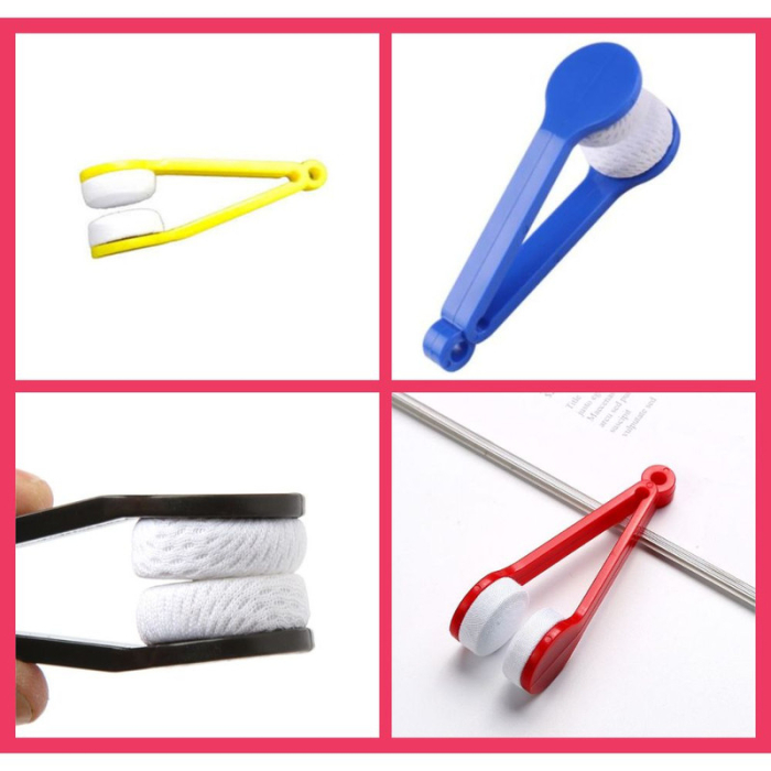 Set 4 Instrumente cu 2 capete pentru curatarea ochelarilor din microfibra SoftTouch 7 x 2 cm Multicolore – IoArtify.ro [4]