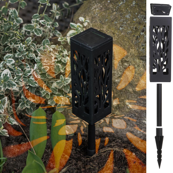 Set 4 lampi solare de gradina cu picior tip Lampion cu LED cu iluminare economica – IoArtify.ro [3]