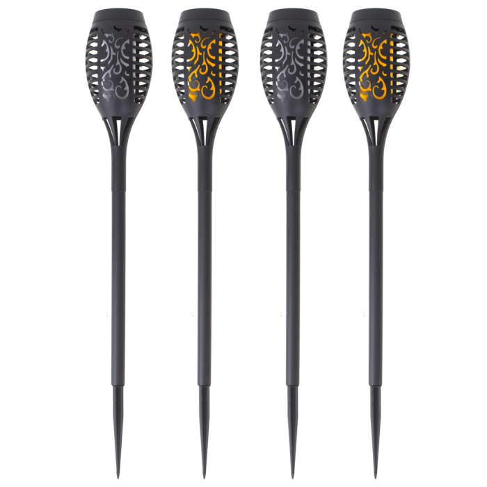 Set 4 Lămpi Solare de Grădină Tip "Torta" cu 12 LED-uri – Iluminat Atmosferic și Durabil pentru Exterior [6]
