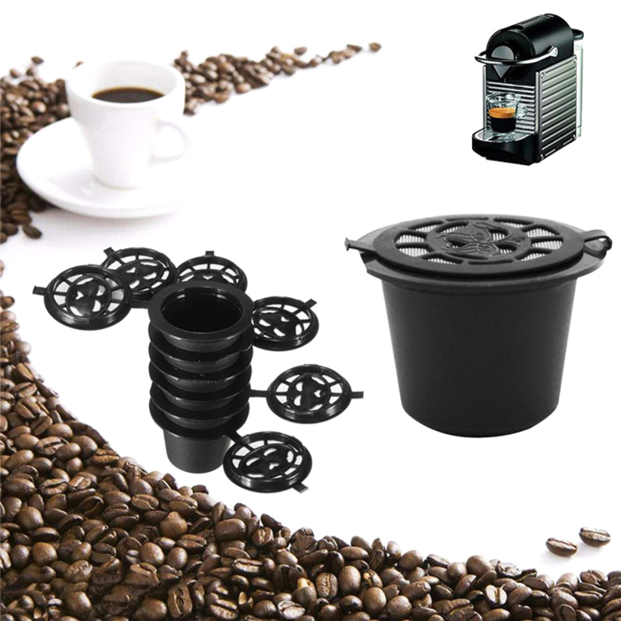Set 5 capsule reutilizabile pentru Aparatele de Cafea Nespresso capacitate 5 grame – IoArtify.ro [1]