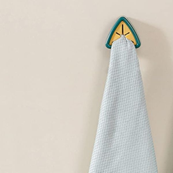 Set 5 Suporti pentru Prosop de Baie sau Bucatarie Impermeabili si Autoadezivi cu Sistem Push Free 5 x 2.3 cm Verde – IoArtify.ro [9]