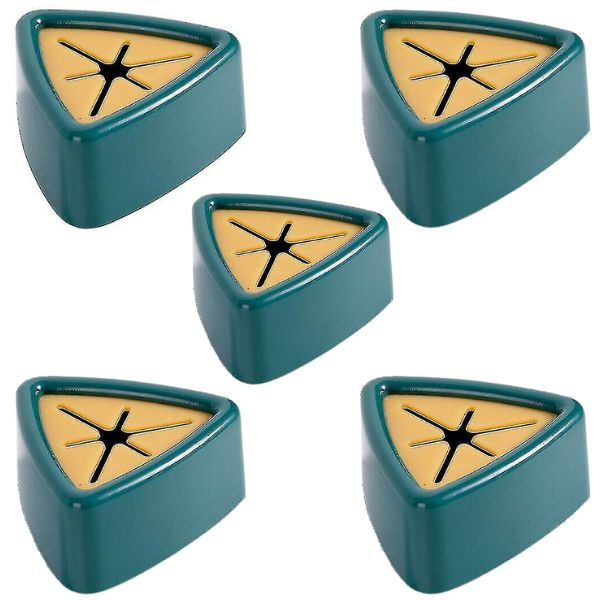 Set 5 Suporti pentru Prosop de Baie sau Bucatarie Impermeabili si Autoadezivi cu Sistem Push Free 5 x 2.3 cm Verde – IoArtify.ro [1]
