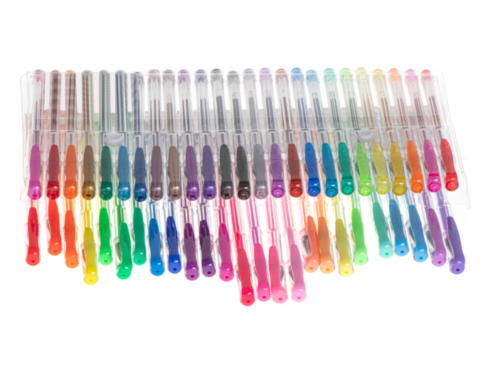 Set 50 piese Pixuri cu gel multicolor cu sclipici cerneală rezistentă la apă – IoArtify.ro [2]