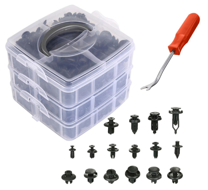 Set 625 clipsuri auto universale pentru montaj cu extractor inclus din plastic rezistent – IoArtify.ro [2]