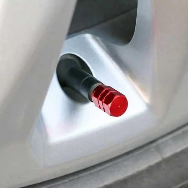 Set 8 Capace Hexagonale pentru Valva Auto Aliaj Aluminiu Lungime 18 mm Rosu – IoArtify.ro [5]