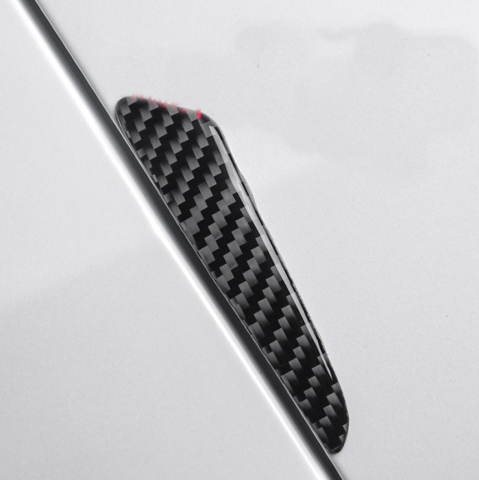 Set 8 elemente de protecție ușă Imitatie Carbon flexibile autoadezive culoare Neagră – IoArtify.ro [3]