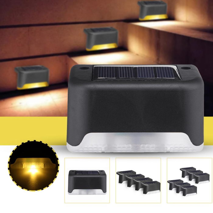 Set 8 Lampi solare LED pentru iluminat scari exterioare cu senzor crepuscular autonomie 8 ore - IoArtify.ro [2]