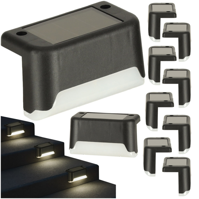 Set 8 Lampi solare LED pentru iluminat scari exterioare cu senzor crepuscular autonomie 8 ore - IoArtify.ro [6]