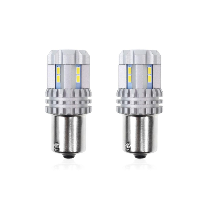 Set Becuri LED CANBUS P21 R5W/R10W 22 SMD Alb pentru Auto și Off-Road – Compatibil Sport și Competitii [1]