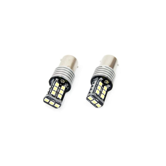 Set Becuri LED CANBUS P21W BA15S 15 SMD 7.5W Alb pentru Off-Road și Competiții Auto [1]