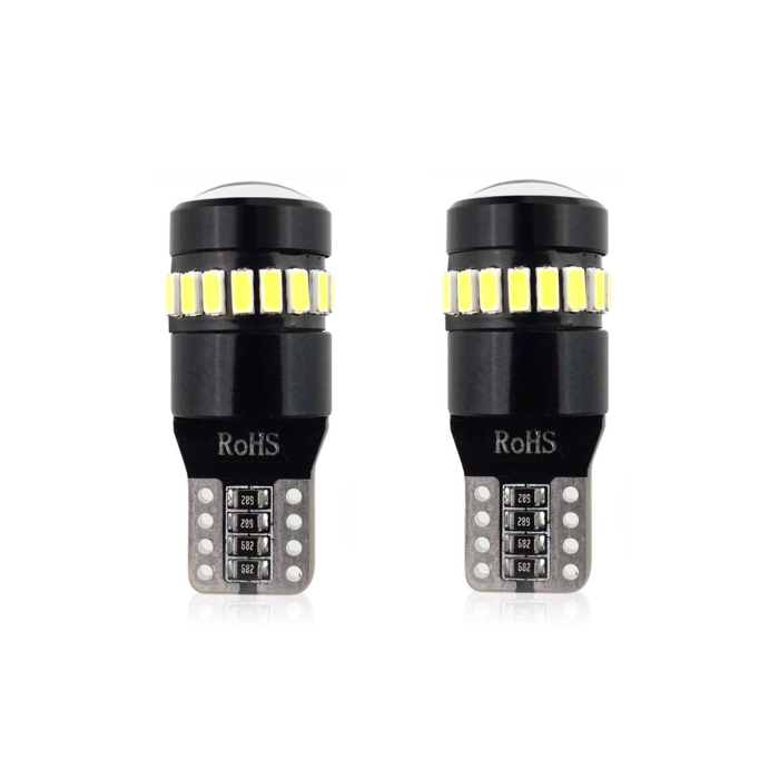 Set Becuri LED CANBUS T10 W5W 19 SMD Alb 12V pentru competiții auto și off-road — Compatibil, Puternic și Rezistent [1]