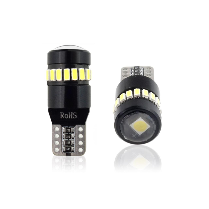 Set Becuri LED CANBUS T10 W5W 19 SMD Alb 12V pentru competiții auto și off-road — Compatibil, Puternic și Rezistent [2]