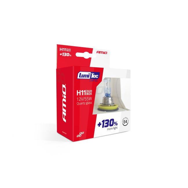 Set Becuri Halogen H11 12V 55W LumiTec LIMITED + 130% DUO BOX – Lumina Clară și Siguranță în Condiții Nefavorabile [2]
