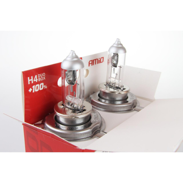 Set Becuri Halogen H4 12V 60/55W LumiTec SILVER + 100% DUO BOX – Siguranță și Vizibilitate Maximizată [2]