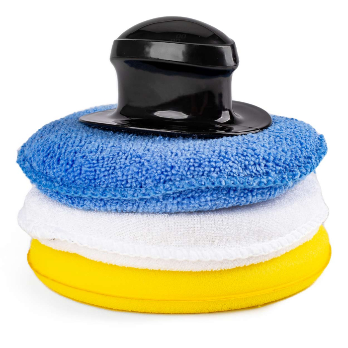 Set bureti pentru curatare polisare si slefuire 3 x 125 mm cu maner - IoArtify.ro [2]