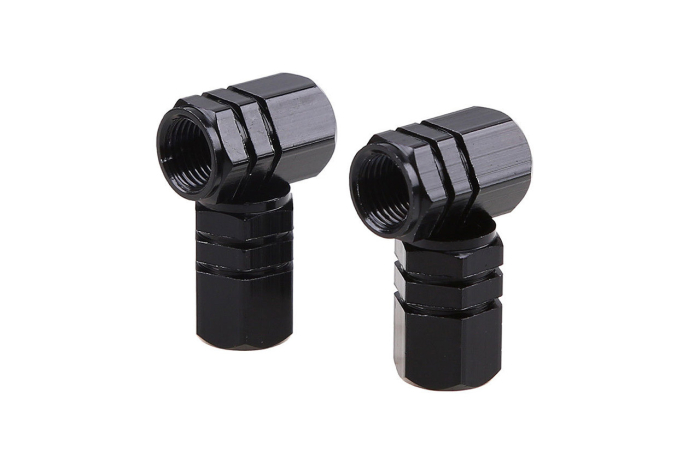 Set capacele auto pentru ventil hexagon negru 4 buc din plastic rezistent - IoArtify.ro [3]