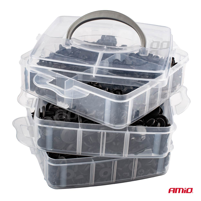 Set cleme clipsuri reconditionare auto 620 piese diferite modele - IoArtify.ro [2]