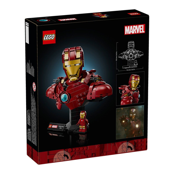 Lego Super Heroes Bust Iron Man 76327 set 480 piese constructie detaliata - IoArtify.ro [10]
