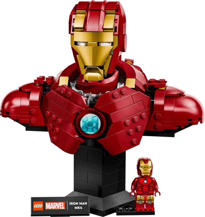 Lego Super Heroes Bust Iron Man 76327 set 480 piese constructie detaliata - IoArtify.ro [3]