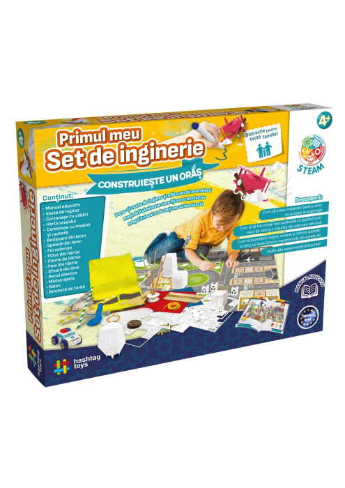 Primul Meu Set de Inginerie Construieste un Oras cu 150 Piese Funcționale - IoArtify.ro [7]