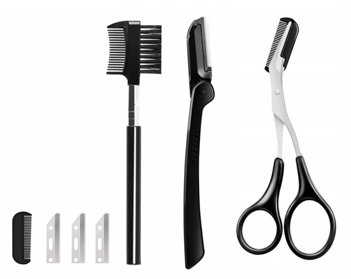 Set de 11 instrumente profesionale pentru modelarea sprancenelor si a genelor cu maner ergonomic – IoArtify.ro [2]