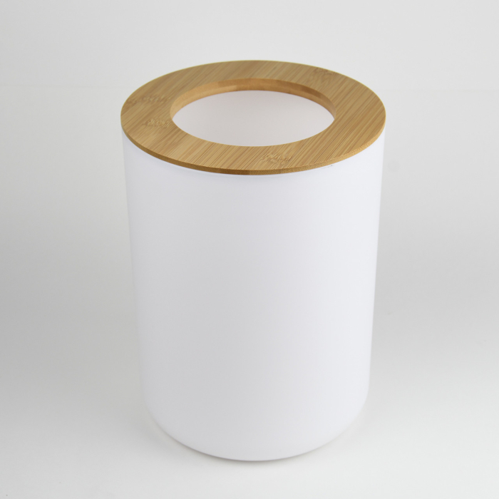 Set Elegant pentru baie format din 6 piese ABS și lemn culoare alb maro cu finisaj mat – IoArtify.ro [3]