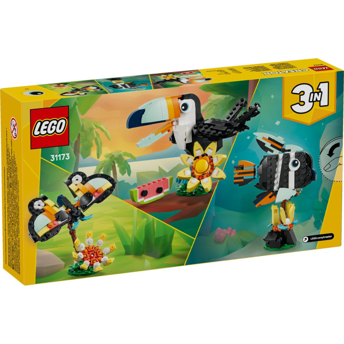 Lego Creator Animale Salbatice Tucan Tropical 31173 set constructie 213 piese - IoArtify.ro [8]