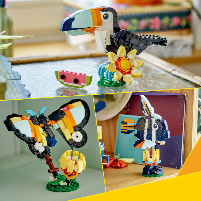 Lego Creator Animale Salbatice Tucan Tropical 31173 set constructie 213 piese - IoArtify.ro [7]