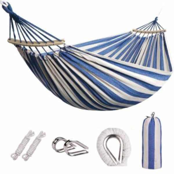 Set Cort Automat 3-4 Persoane 200x200x135 cm Impermeabil si Hamac cu Suport Lemn 280x80 cm – IoArtify.ro [3]