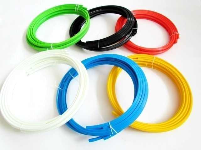 Set protectie jante calitate Premium 4 inele din plastic culoare ROSU - IoArtify.ro [3]